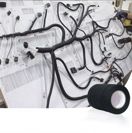 Regroupement sécurisé dans tous les environnements automobiles - Solutions de faisceaux de câbles - Assemblage de câbles utilisant du ruban de faisceau de câbles